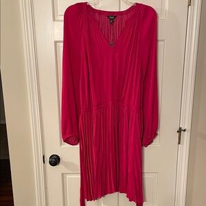 Simply Vera Vera Wang Fuchsia Long Sleeve Dress